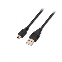 CABLE USBAM 20 A MINI USBBM AISENS 05M NEGRO 05M MAC