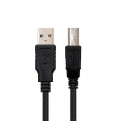 CABLE USBA 20 A USBB 20 NANOCABLE 3M NEGRO