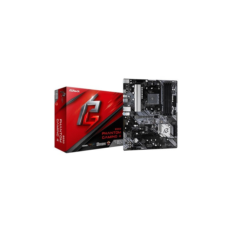 PLACA BASE ASROCK AM4 B550 PHANTOM GAMING 4