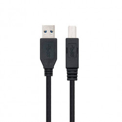 CABLE USBA 30 A USBB 30 NANOCABLE 2M NEGRO