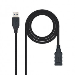 CABLE USBA 30 A USBA 30 NANOCABLE 1M NEGRO