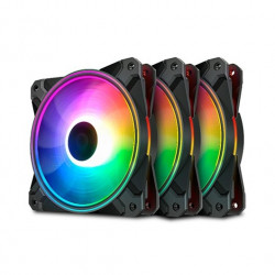 VENTILADOR 120X120 DEEPCOOL CF120 PLUS ARGB PACK 3UDS