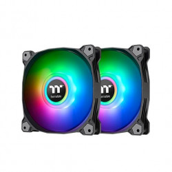 VENTILADOR 120X120 THERMALTAKE PURE DUO 12 ARGB 2UDS NEG