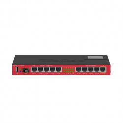 HUB SWITCH 10 PTOS MIKROTIK RB2011UIAS IN 5xGIGABIT 5xFAS