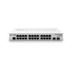 HUB SWITCH 24 PTOS MIKROTIK CRS326 24G 2SIN 24xGIGABIT PoE