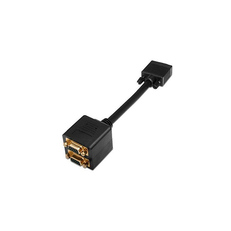 ADAPTADOR VIDEO 2XSVGA HDB15 AISENS 20CM GOLD