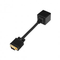 ADAPTADOR VIDEO 2XSVGA HDB15 AISENS 20CM GOLD