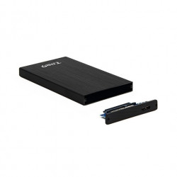 CAJA EXTERNA 25 USB30 SATA TOOQ ALUMINIO NEGRA
