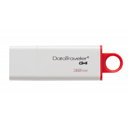 PENDRIVE 32GB USB30 KINGSTON DT G4 BLANCO ROJO