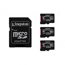 MEM MICRO SDXC 64GB KINGSTON CANVAS SELECTADAPT