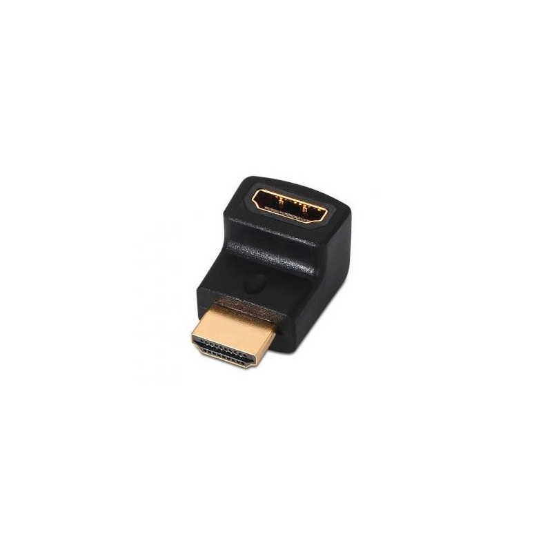 ADAPTADOR ACODADO HDMIAH A HDMIAM AISENS NEGRO