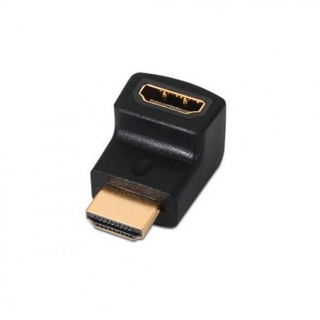 ADAPTADOR ACODADO HDMIAH A HDMIAM AISENS NEGRO