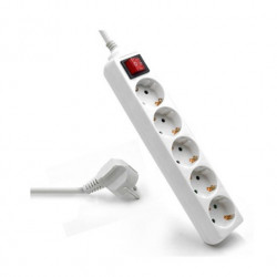 REGLETA 6 TOMAS CON INTERRUPTOR 15M PHASAK BLANCO