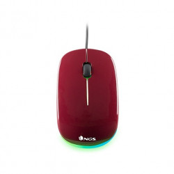 RATON OPTICO NGS WIRED MOUSE ADDICT ROJO