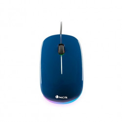 RATON OPTICO NGS WIRED MOUSE ADDICT AZUL
