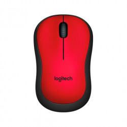 RATON OPTICO LOGITECH M220 SILENT WIRELESS ROJO