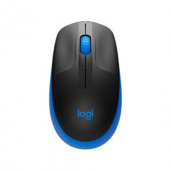 RATON LOGITECH M190 WIRELESS NEGRO AZUL 3 BOTONES 10 M NANO