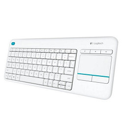 TECLADO LOGITECH K400 PLUS WIRELESS TOUCHPAD BLANC