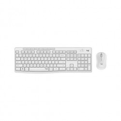 TECLADORATON LOGITECH MK295 SILENT WIRELESS COMBO BLANCO N