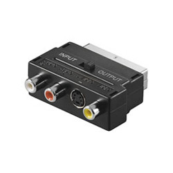 ADAPTADOR VIDEO EUROCONECTOR A RCA Y S VIDEO