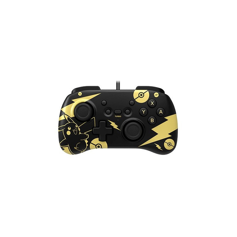 GAMEPAD HORI CONTROLLER MINI PIKACHU BLACK GOLD