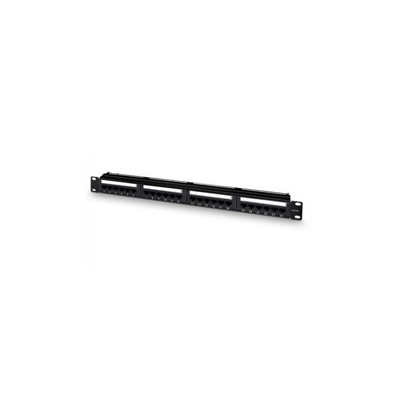 PANEL DE TRANSFERENCIA 1U 24P CAT 6 AISENS NEGRO
