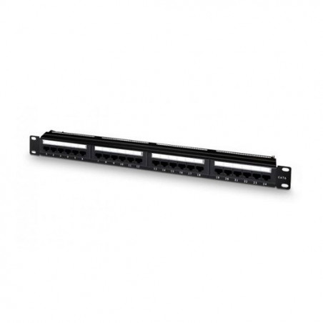 PANEL DE TRANSFERENCIA 1U 24P CAT 6 AISENS NEGRO