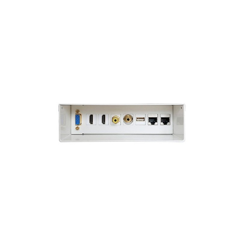 CAJA DE CONEXIONES AUDIOVISUAL AISENS BLANCO