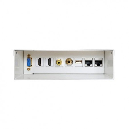 CAJA DE CONEXIONES AUDIOVISUAL AISENS BLANCO