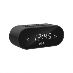 RADIO DESPERTADOR SPC FRODI NEGRO PANTALLA LED 2XALARMAS CO