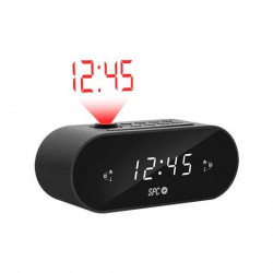 RADIO DESPERTADOR SPC FRODI MAX NEGRO PANTALLA LED 2XALARMA