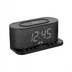 RADIO DESPERTADOR SPC GISLI NEGRO PANTALLA LED 2XALARMAS FM