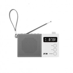 RADIO DESPERTADOR SPC JETTY MAX BLANCO PANTALLA LED RELOJ A