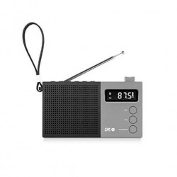 RADIO DESPERTADOR SPC JETTY MAX NEGRO PANTALLA LED RELOJ AL