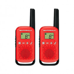 WALKIE TALKIE MOTOROLA TLKR T42 ROJO PACKS 2