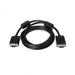 CABLE CON FERRITA SVGA HDB15 AISENS 18M NEGRO