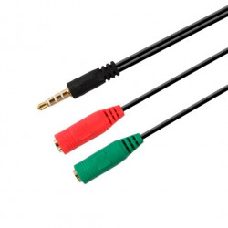 CABLE AUDIO 1XJACK 35 A 2XJACK 35 02M AISENS