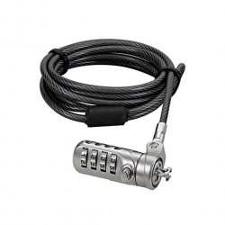 CABLE SEGURIDAD PORTATIL TECHAIR 2M TALKC03 CANDADO NUMERIC