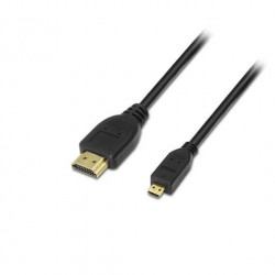 CABLE MICRO HDMIDM A HDMIAM AISENS 18M NEGRO 18M MACH