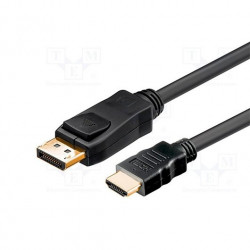 CABLE DISPLAY PORT M A HDMI M 1M GOOBAY