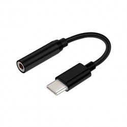 ADAPTADOR USB C A AUDIO JACK 35 AISENS NEGRO