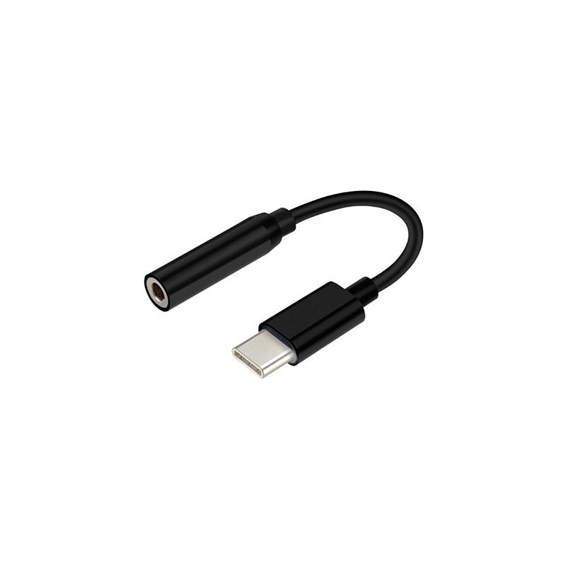 ADAPTADOR USB C A AUDIO JACK 35 AISENS NEGRO