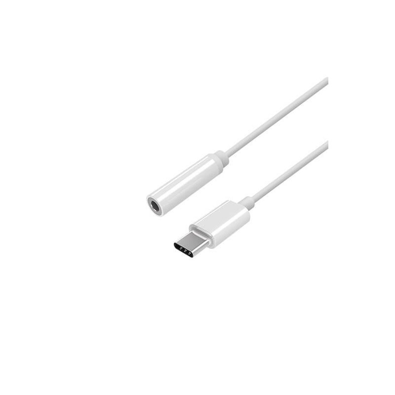ADAPTADOR USB C M A JACK 35 H AISENS 15CM BLANCO