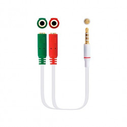 CABLE AUDIO 1XJACK 35 A 2XJACK 35 02M NANOCABLE