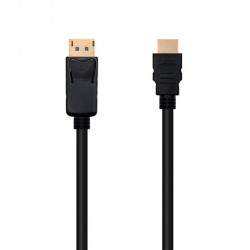 CABLE DISPLAY PORT M A HDMI M 3M NANOCABLE NEGRO
