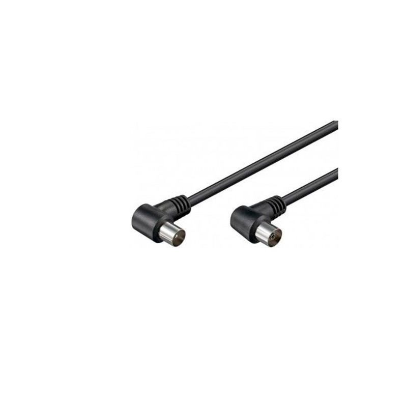 CABLE ANTENA TV GOOBAY 15M ACODADO NEGRO