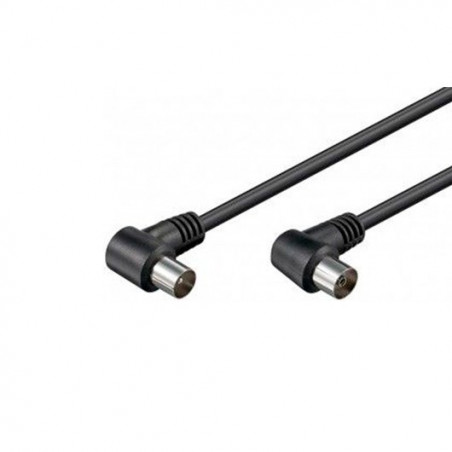 CABLE ANTENA TV GOOBAY 15M ACODADO NEGRO