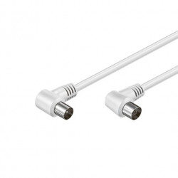 CABLE ANTENA TV GOOBAY 15M ACODADO BLANCO