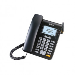 TELEFONO FIJO MAXCOM FIXED PHONE MM28D NEGRO