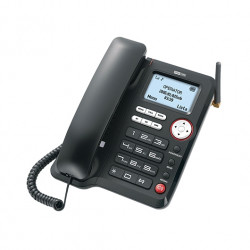 TELEFONO FIJO MAXCOM FIXED PHONE MM29D NEGRO